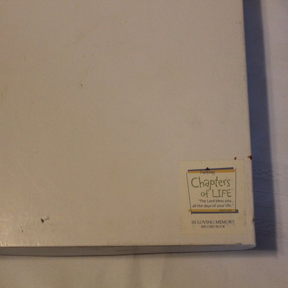 Funeral Book Memorial Service In Loving Memory Record Chapters Of Life (119) - Picture 2 of 4